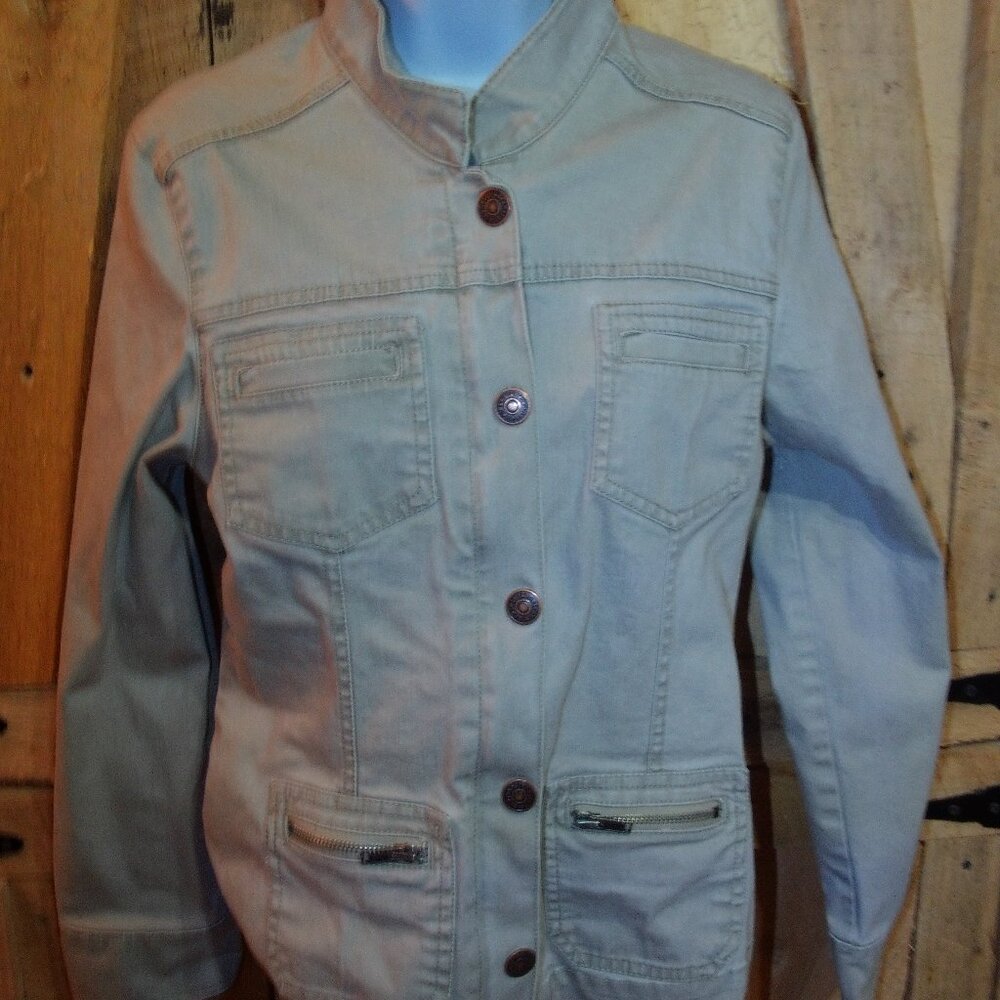Ladies Jeanstar Bomber Jacket- Size L- tan